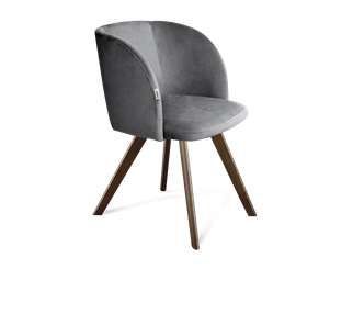 Обеденный стул SHT-ST33 / SHT-S39 (угольно-серый/темный орех) в Южно-Сахалинске