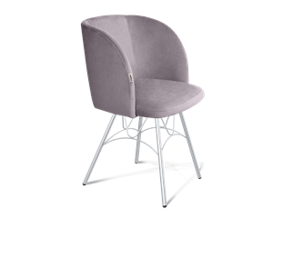 Обеденный стул SHT-ST33 / SHT-S100 (сиреневая орхидея/хром лак) в Южно-Сахалинске