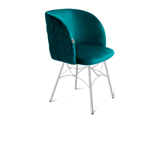 Обеденный стул SHT-ST33-1 / SHT-S107 (альпийский бирюзовый/хром лак) в Южно-Сахалинске