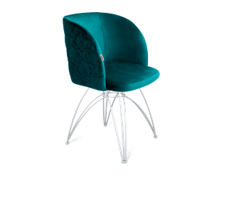 Обеденный стул SHT-ST33-1 / SHT-S112 (альпийский бирюзовый/хром лак) в Южно-Сахалинске