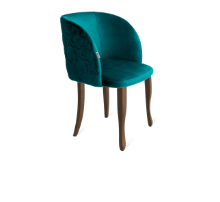 Обеденный стул SHT-ST33-1 / SHT-S122 (альпийский бирюзовый/темный орех/черный муар) в Южно-Сахалинске - предосмотр