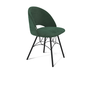 Обеденный стул SHT-ST34 / SHT-S100 (лиственно-зеленый/черный муар) в Южно-Сахалинске