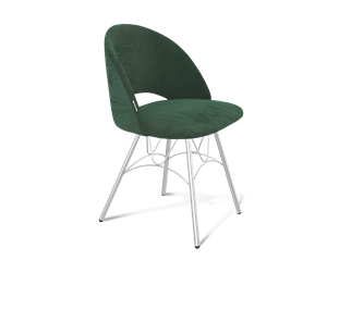 Обеденный стул SHT-ST34 / SHT-S100 (лиственно-зеленый/хром лак) в Южно-Сахалинске