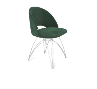 Обеденный стул SHT-ST34 / SHT-S112 (лиственно-зеленый/хром лак) в Южно-Сахалинске