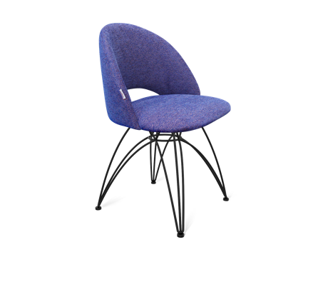 Обеденный стул SHT-ST34 / SHT-S112 (синий мираж/черный муар) в Южно-Сахалинске - изображение