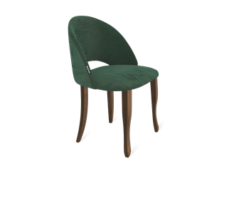 Обеденный стул SHT-ST34 / SHT-S122 (лиственно-зеленый/темный орех/черный муар) в Южно-Сахалинске