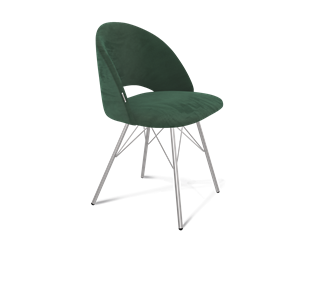 Обеденный стул SHT-ST34 / SHT-S37 (лиственно-зеленый/хром лак) в Южно-Сахалинске