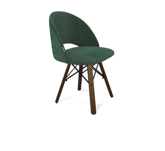 Обеденный стул SHT-ST34 / SHT-S70 (лиственно-зеленый/темный орех/черный муар) в Южно-Сахалинске