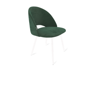 Обеденный стул SHT-ST34 / SHT-S95-1 (лиственно-зеленый/белый муар) в Южно-Сахалинске