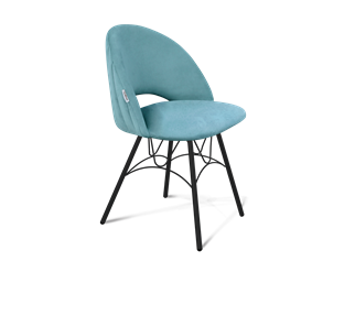 Обеденный стул SHT-ST34-1 / SHT-S100 (голубая пастель/черный муар) в Южно-Сахалинске - предосмотр