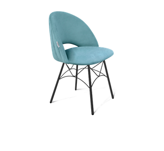 Обеденный стул SHT-ST34-1 / SHT-S107 (голубая пастель/черный муар) в Южно-Сахалинске - предосмотр
