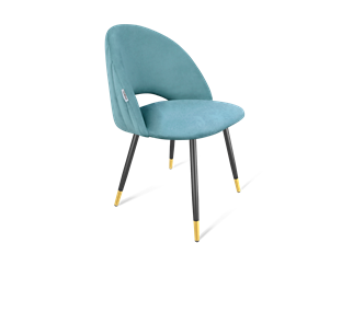 Обеденный стул SHT-ST34-1 / SHT-S95-1 (голубая пастель/черный муар/золото) в Южно-Сахалинске