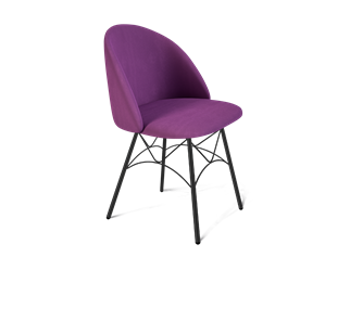 Обеденный стул SHT-ST35 / SHT-S107 (ягодное варенье/черный муар) в Южно-Сахалинске