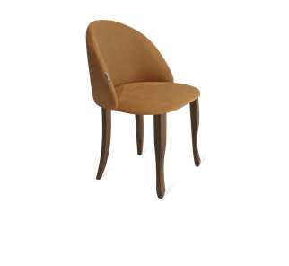 Обеденный стул SHT-ST35 / SHT-S122 (горчичный/темный орех/черный муар) в Южно-Сахалинске - предосмотр