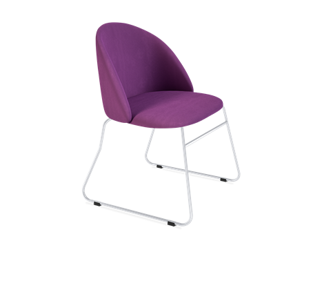 Обеденный стул SHT-ST35 / SHT-S167 (ягодное варенье/хром лак) в Южно-Сахалинске - изображение