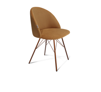 Обеденный стул SHT-ST35 / SHT-S37 (горчичный/медный металлик) в Южно-Сахалинске - предосмотр