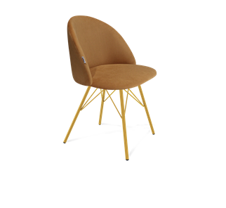 Обеденный стул SHT-ST35 / SHT-S37 (горчичный/золото) в Южно-Сахалинске - предосмотр