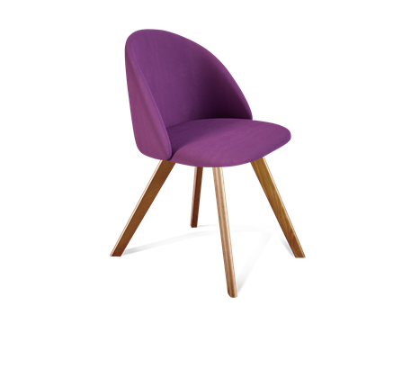 Обеденный стул SHT-ST35 / SHT-S39 (ягодное варенье/светлый орех) в Южно-Сахалинске - изображение