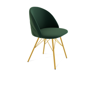 Обеденный стул SHT-ST35-2 / SHT-S37 (лиственно-зеленый/золото) в Южно-Сахалинске