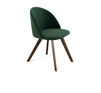Обеденный стул SHT-ST35-2 / SHT-S39 (лиственно-зеленый/темный орех) в Южно-Сахалинске