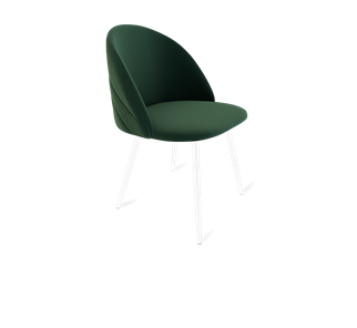 Обеденный стул SHT-ST35-2 / SHT-S95-1 (лиственно-зеленый/белый муар) в Южно-Сахалинске