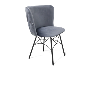 Обеденный стул SHT-ST36-3 / SHT-S107 (нейтральный серый/черный муар) в Южно-Сахалинске