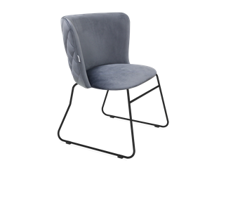 Обеденный стул SHT-ST36-3 / SHT-S167 (нейтральный серый/черный муар) в Южно-Сахалинске