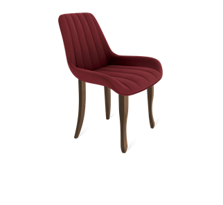 Обеденный стул SHT-ST37 / SHT-S122 (рубиновое вино/темный орех/черный муар) в Южно-Сахалинске - предосмотр