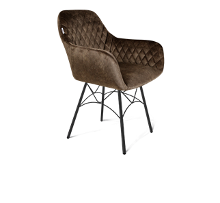 Обеденный стул SHT-ST38 / SHT-S107 (кофейный трюфель/черный муар) в Южно-Сахалинске