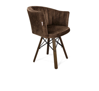 Обеденный стул SHT-ST42-1 / SHT-S70 (кофейный трюфель/темный орех/черный муар) в Южно-Сахалинске - предосмотр