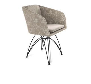 Обеденный стул SHT-ST43-1 / SHT-S112 (карамельный латте/черный муар) в Южно-Сахалинске