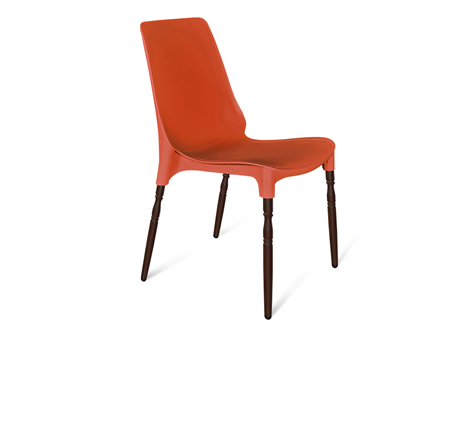 Обеденный стул SHT-ST75/S424-F (красный/коричневый муар) в Южно-Сахалинске - изображение