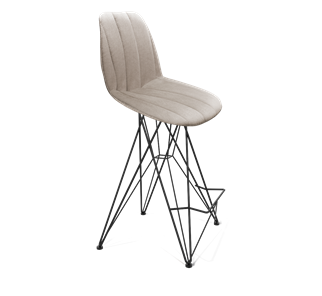 Полубарный стул SHT-ST29-С22 / SHT-S66-1 (лунный камень/черный муар) в Южно-Сахалинске