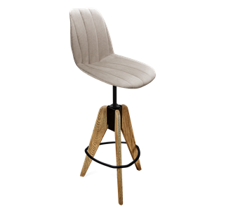 Полубарный стул SHT-ST29-С22 / SHT-S92 (лунный камень/браш.коричневый/черный муар) в Южно-Сахалинске - предосмотр