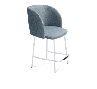 Полубарный стул SHT-ST33 / SHT-S29P-1 (синий лед/хром лак) в Южно-Сахалинске - предосмотр