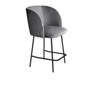 Полубарный стул SHT-ST33 / SHT-S29P-1 (угольно-серый/черный муар) в Южно-Сахалинске