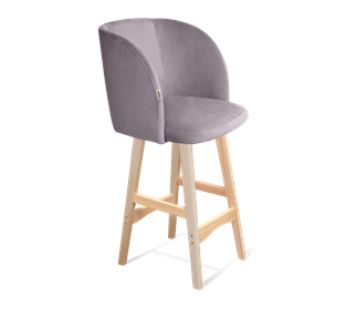 Полубарный стул SHT-ST33 / SHT-S65-1 (сиреневая орхидея/прозрачный лак) в Южно-Сахалинске