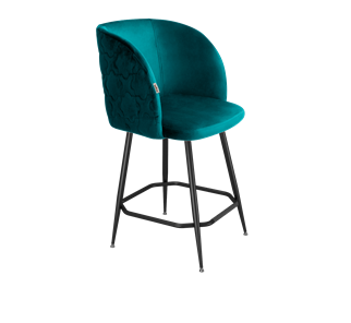 Полубарный стул SHT-ST33-1 / SHT-S148-1 (альпийский бирюзовый/черный муар/золото) в Южно-Сахалинске - предосмотр