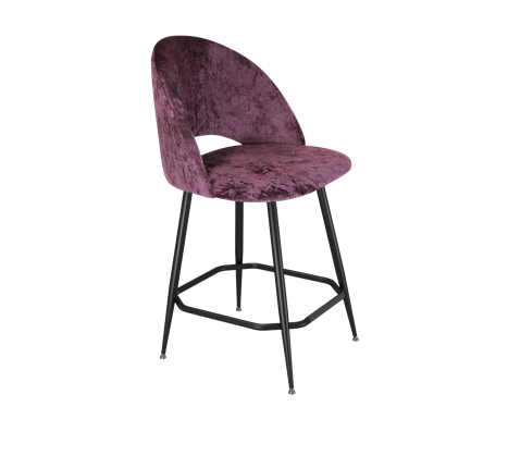 Полубарный стул SHT-ST34 / SHT-S148-1 (вишневый джем/черный муар) в Южно-Сахалинске - изображение