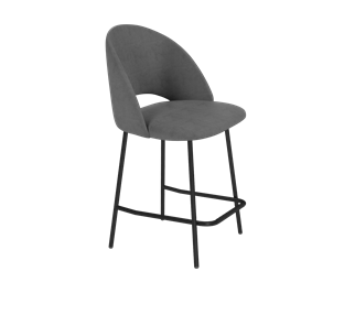 Полубарный стул SHT-ST34 / SHT-S29P-1 (платиново-серый/черный муар) в Южно-Сахалинске