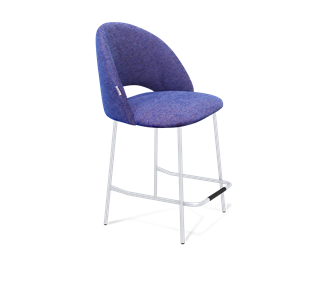 Полубарный стул SHT-ST34 / SHT-S29P-1 (синий мираж/хром лак) в Южно-Сахалинске