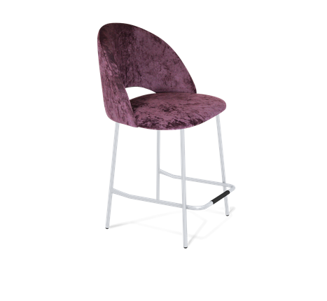 Полубарный стул SHT-ST34 / SHT-S29P-1 (вишневый джем/хром лак) в Южно-Сахалинске - изображение