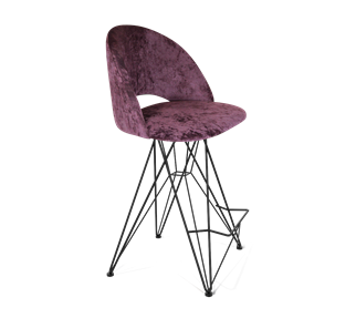 Полубарный стул SHT-ST34 / SHT-S66-1 (вишневый джем/черный муар) в Южно-Сахалинске