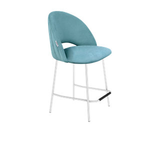 Полубарный стул SHT-ST34-1 / SHT-S29P-1 (голубая пастель/белый муар) в Южно-Сахалинске - предосмотр