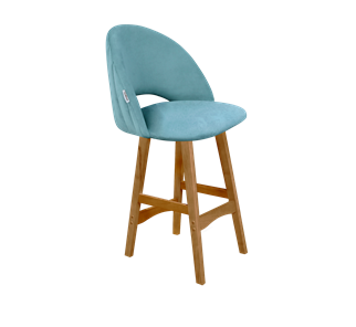 Полубарный стул SHT-ST34-1 / SHT-S65-1 (голубая пастель/светлый орех) в Южно-Сахалинске