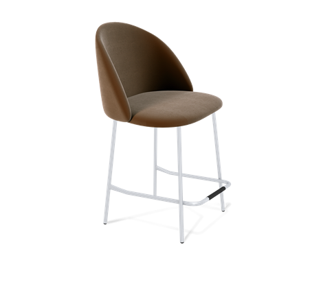 Полубарный стул SHT-ST35 / SHT-S29P-1 (кофейный ликер/хром лак) в Южно-Сахалинске - изображение