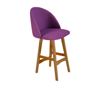Полубарный стул SHT-ST35 / SHT-S65-1 (ягодное варенье/светлый орех) в Южно-Сахалинске