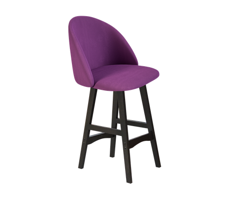 Полубарный стул SHT-ST35 / SHT-S65-1 (ягодное варенье/венге) в Южно-Сахалинске - изображение