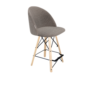 Полубарный стул SHT-ST35 / SHT-S80-1 (тростниковый сахар/прозрачный лак/черный) в Южно-Сахалинске - предосмотр