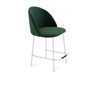 Полубарный стул SHT-ST35-2 / SHT-S29P-1 (лиственно-зеленый/хром лак) в Южно-Сахалинске